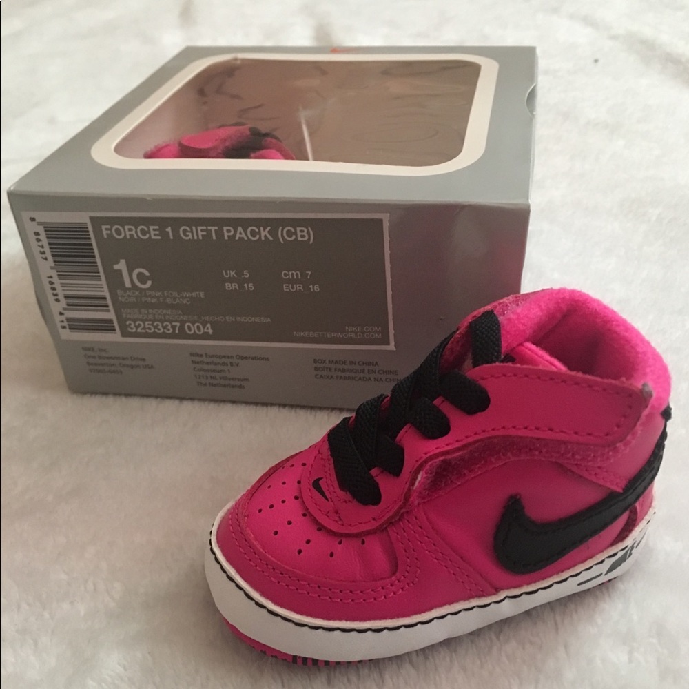 Nike Force infant sneakers.